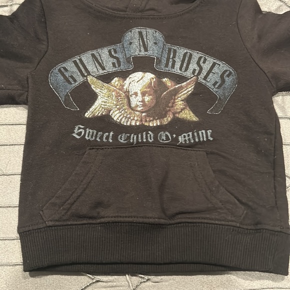 Baby Guns N Roses Black Hoodie Sweatshirt Size 12 Months - Picture 2 of 6